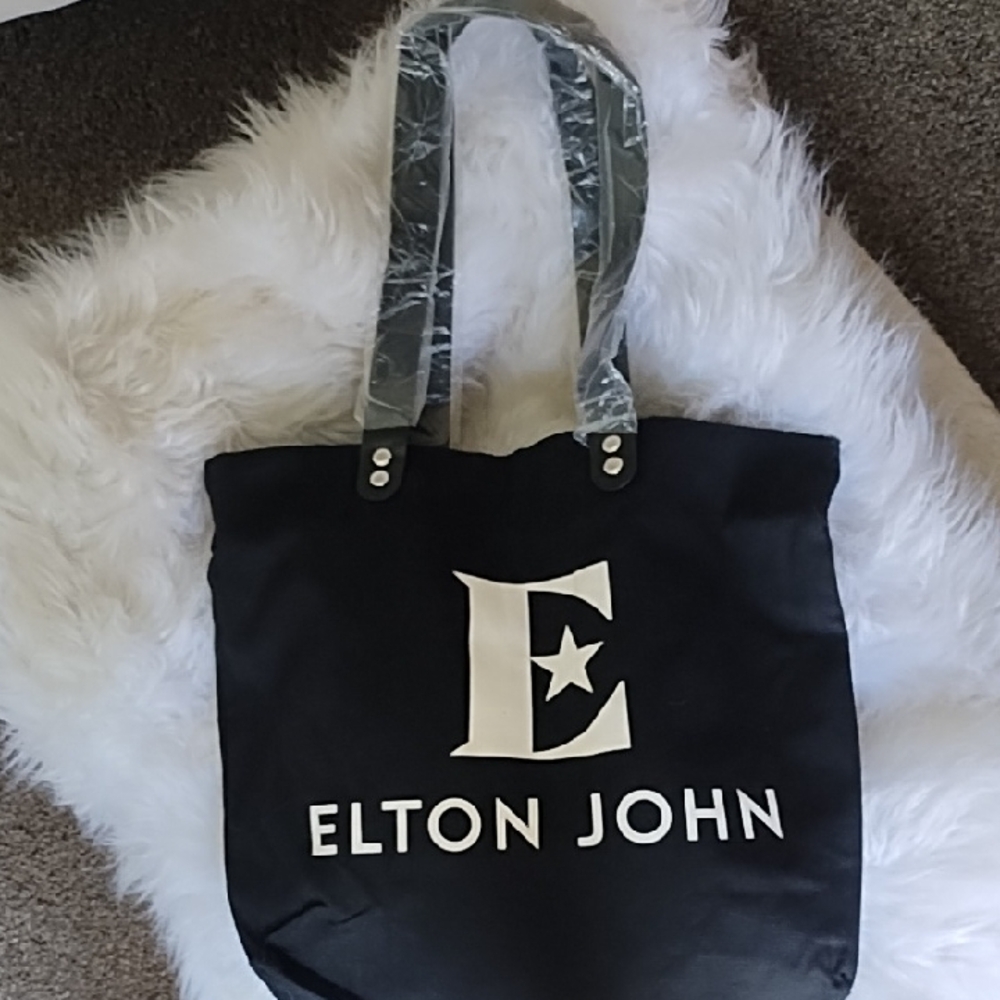 Elton John Black Farewell Yellow Brick Road Tour Tote New